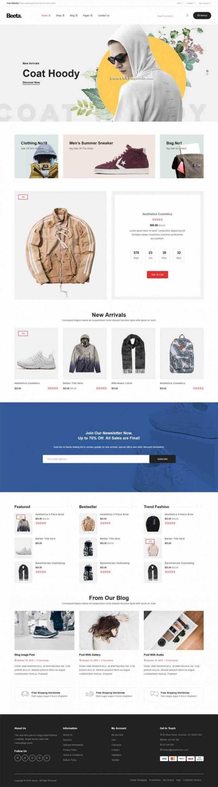 多功能电子商务Bootstrap4响应式HTML5CityMate项目资源网项目资源网