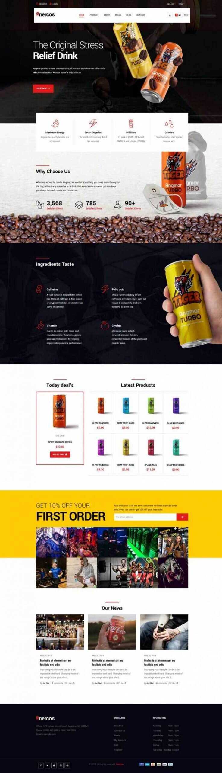 大气响应式运动饮料品牌商城html模板CityMate项目资源网项目资源网