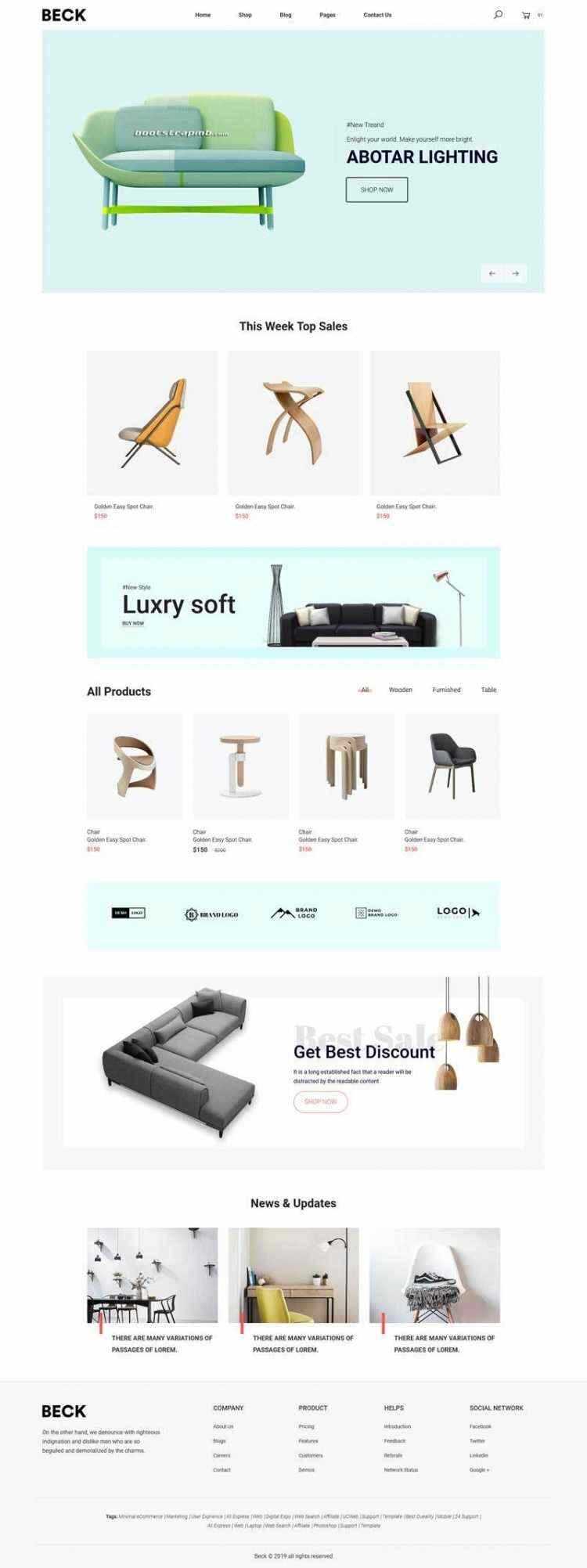 Bootstrap响应式小清新电商家具家居装饰商城CityMate项目资源网项目资源网
