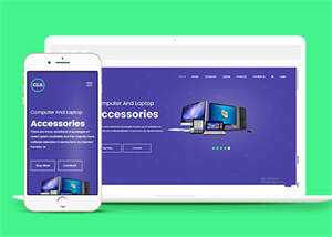 简洁电脑主机配件网站模板下载CityMate项目资源网项目资源网
