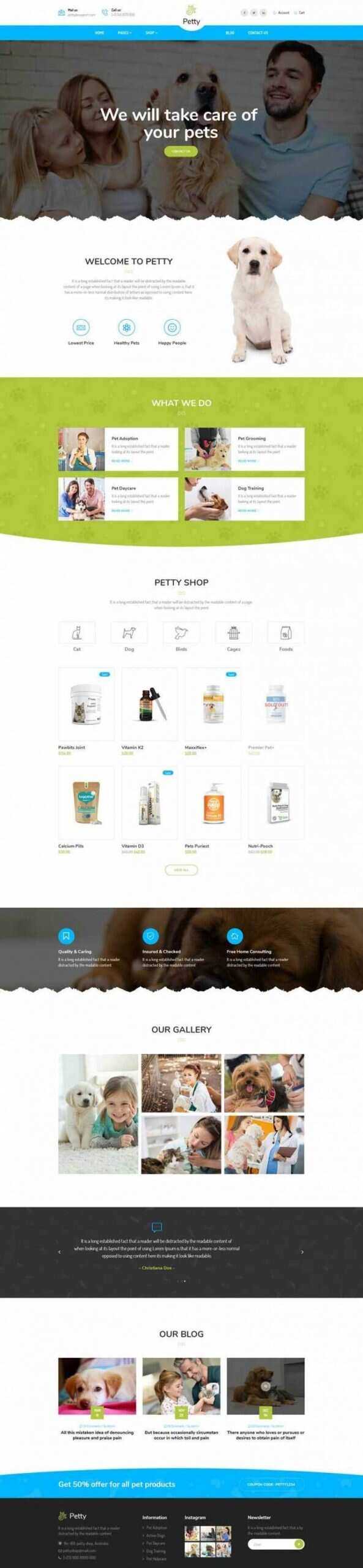 Bootstrap扁平响应式宠物商店宠物医院网站CityMate项目资源网项目资源网