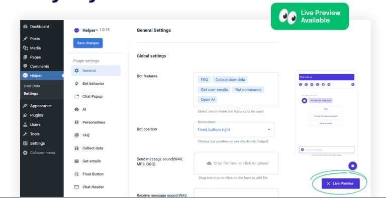 图片[3]CityMate项目资源网WordPress 插件 OpenAI 聊天机器人 – Helper助手破解版 1.0.18CityMate项目资源网项目资源网