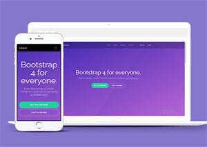 简洁紫色精美Bootstrap4网站模板CityMate项目资源网项目资源网
