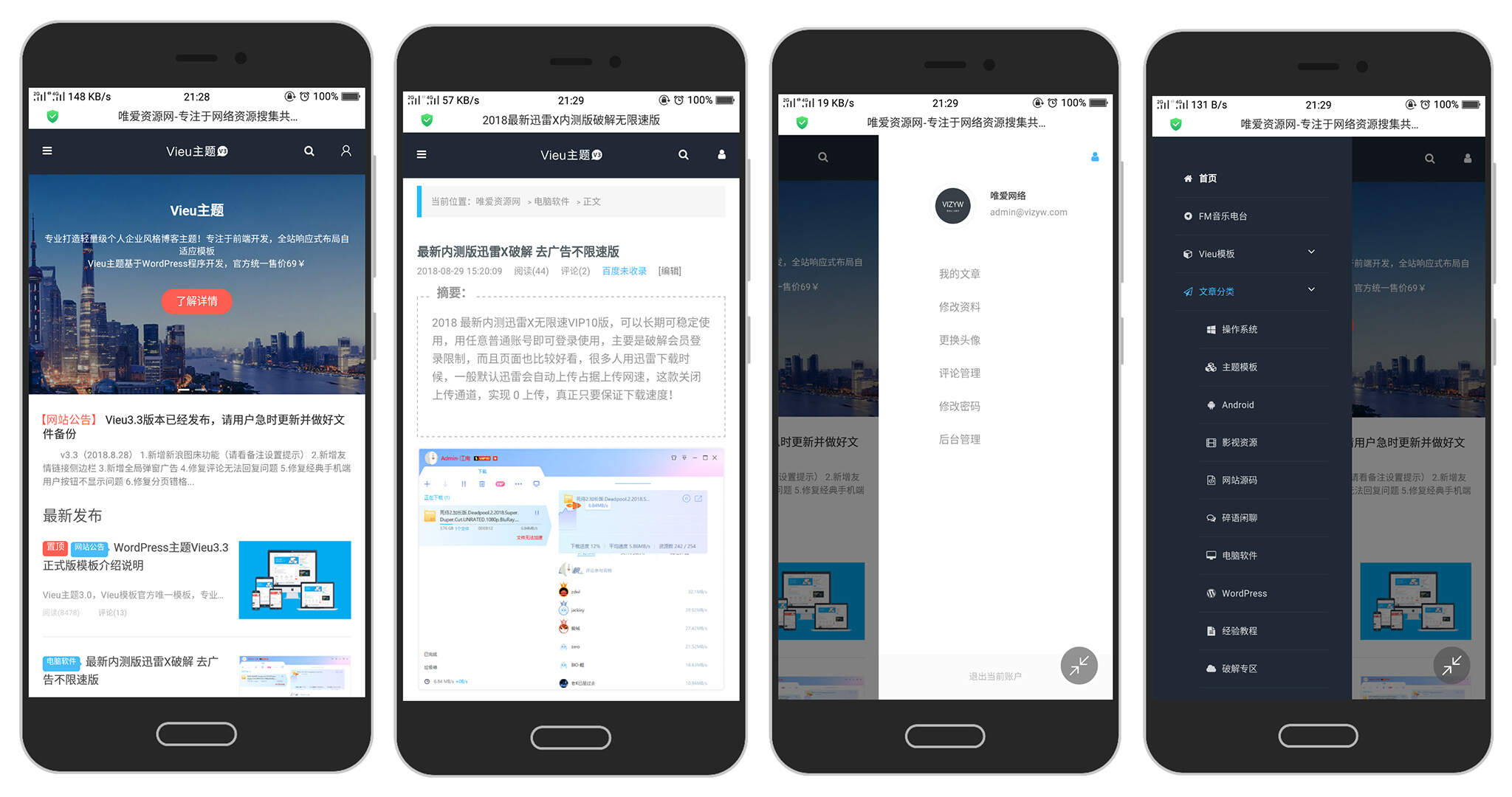 WordPress主题 Vieu4.0主题CityMate项目资源网项目资源网