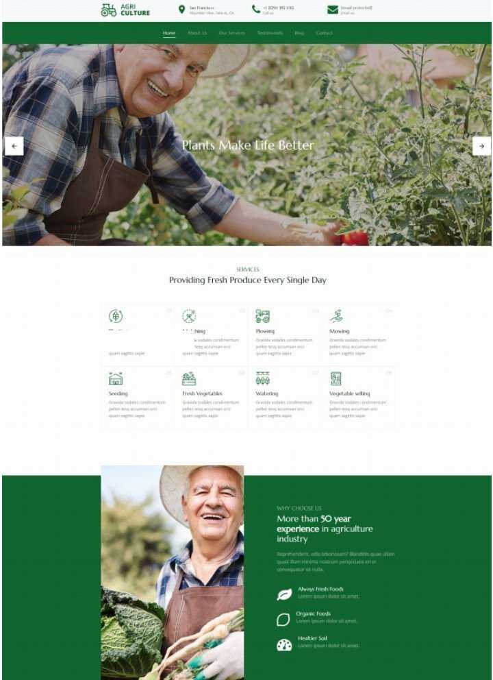 Bootstrap绿色有机果蔬农场html模板CityMate项目资源网项目资源网