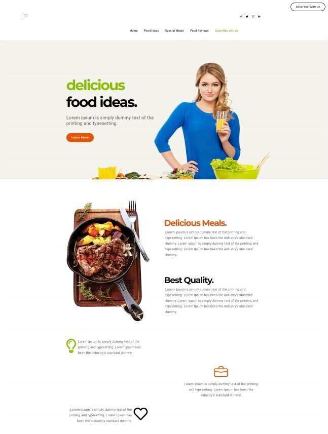 健康营养美食宣传网站HTML5模板CityMate项目资源网项目资源网