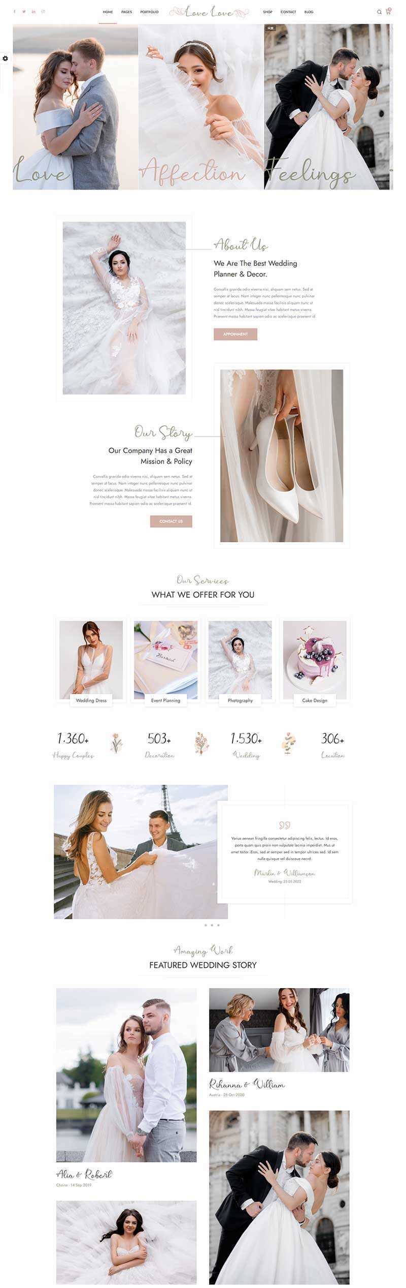 HTML5婚庆婚饰婚纱摄影服务网站html模板CityMate项目资源网项目资源网