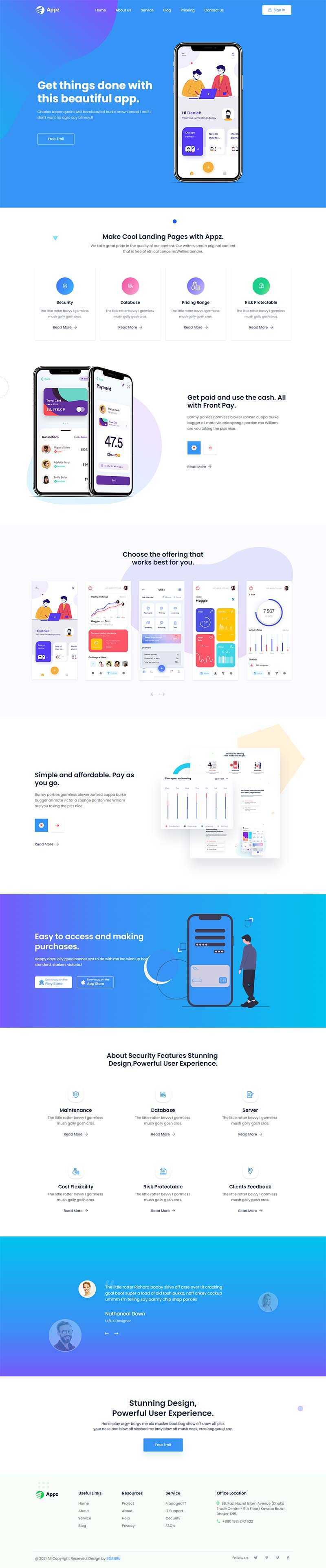 bootstrap手机app应用软件官网HTML5模板CityMate项目资源网项目资源网