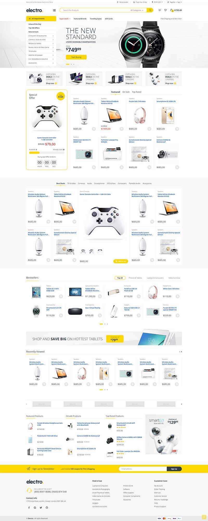 简洁明亮的综合型电子商城html模板CityMate项目资源网项目资源网