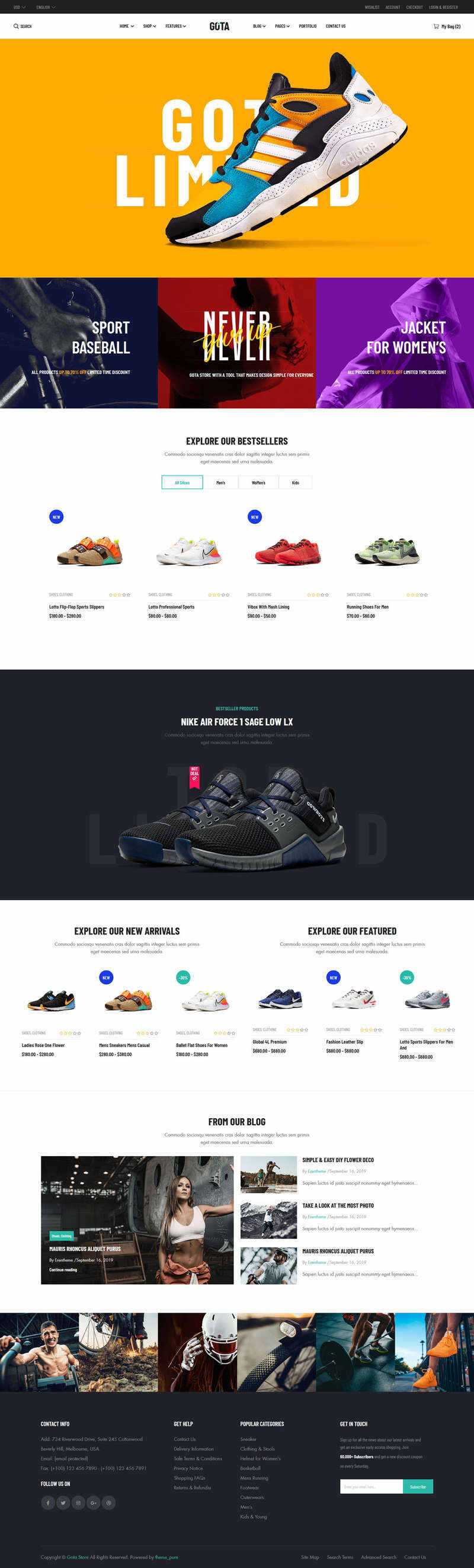 bootstrap响应式品牌运动鞋商城HTML5模板CityMate项目资源网项目资源网