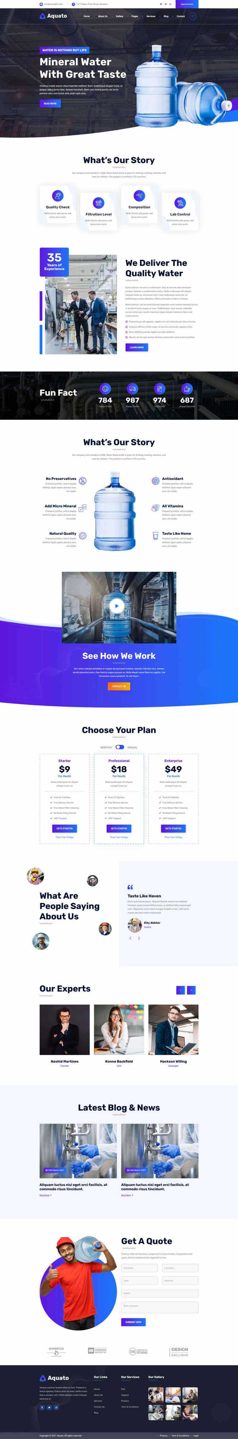 bootstrap饮用水送货服务公司网站HTML模板CityMate项目资源网项目资源网