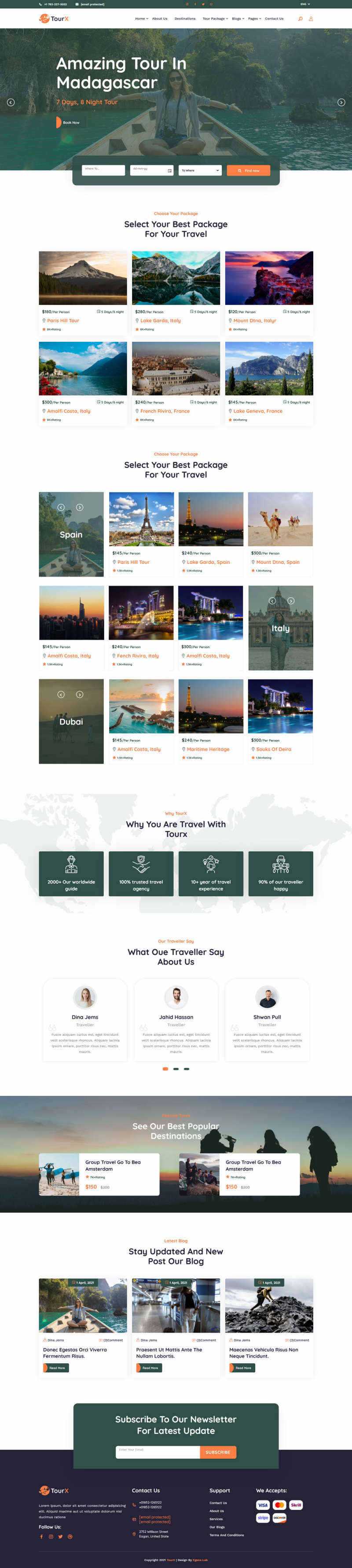 Bootstrap大气的旅游套餐服务HTML5网站模板CityMate项目资源网项目资源网
