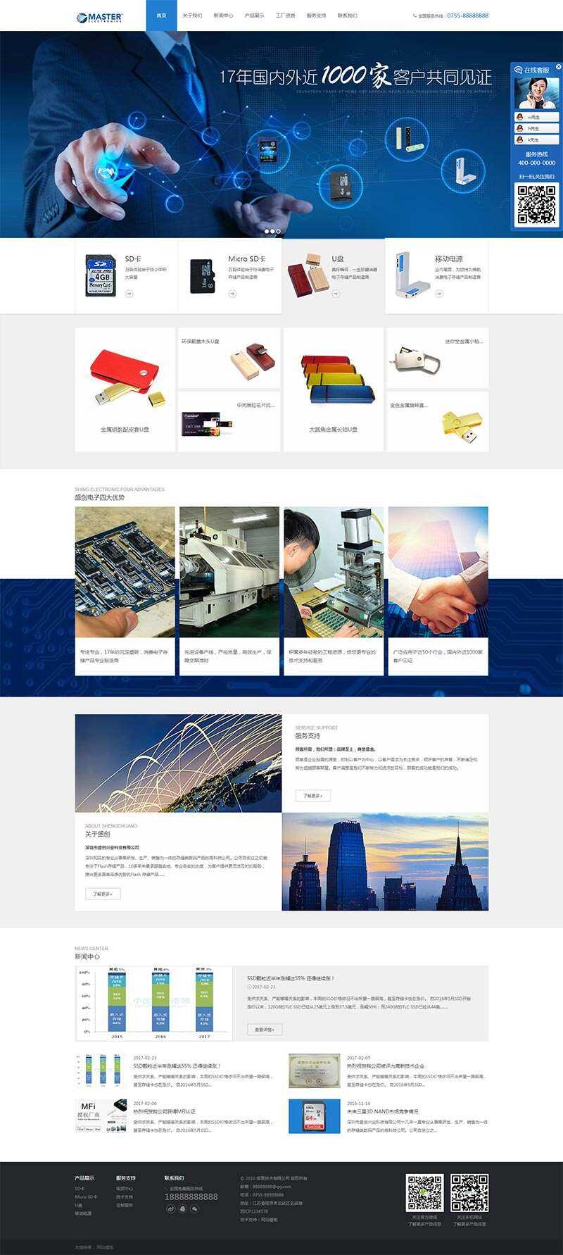 电子存储科技公司网站HTML模板CityMate项目资源网项目资源网