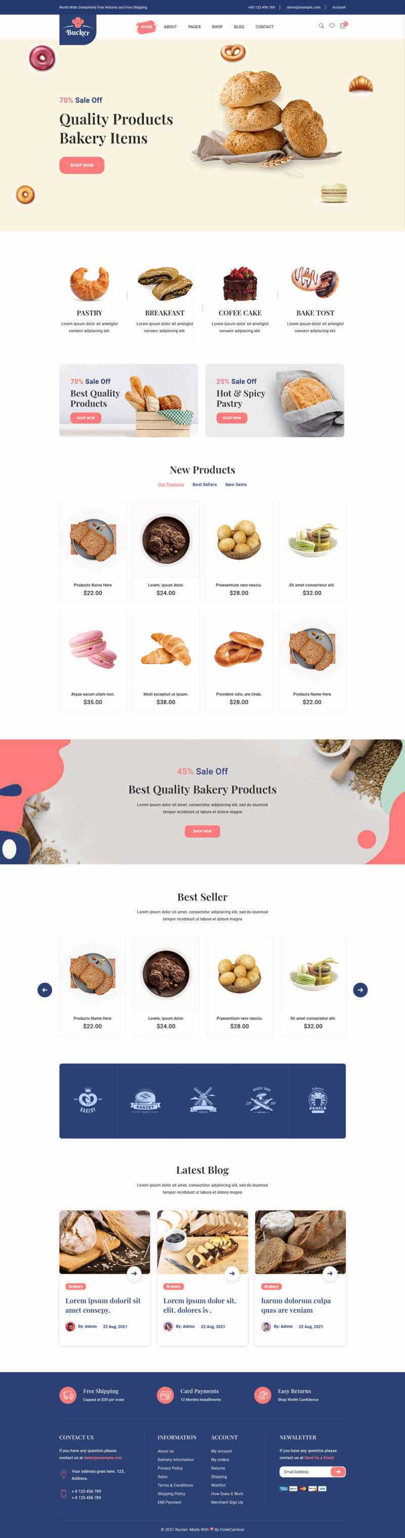 Bootstrap5甜品面包店铺HTML电商模板CityMate项目资源网项目资源网