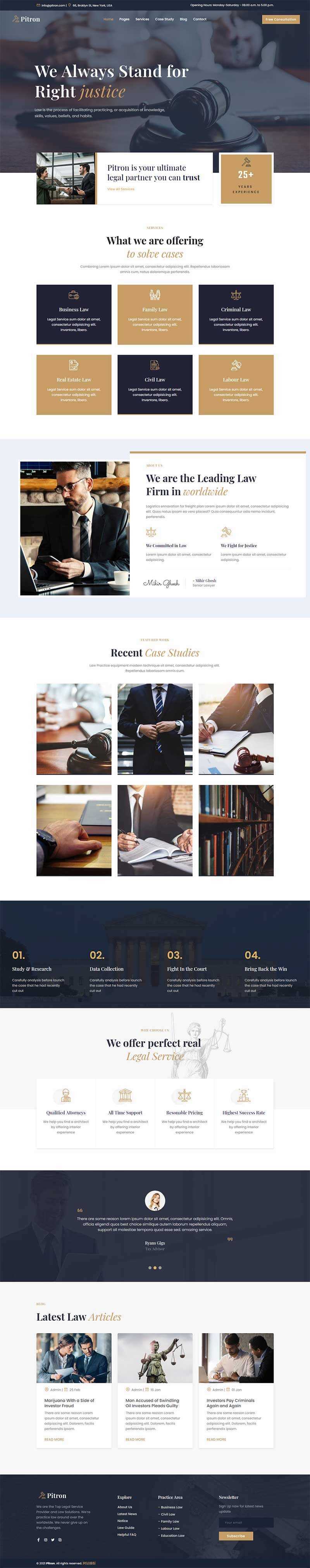 Bootstrap律师事务所网页html模板CityMate项目资源网项目资源网