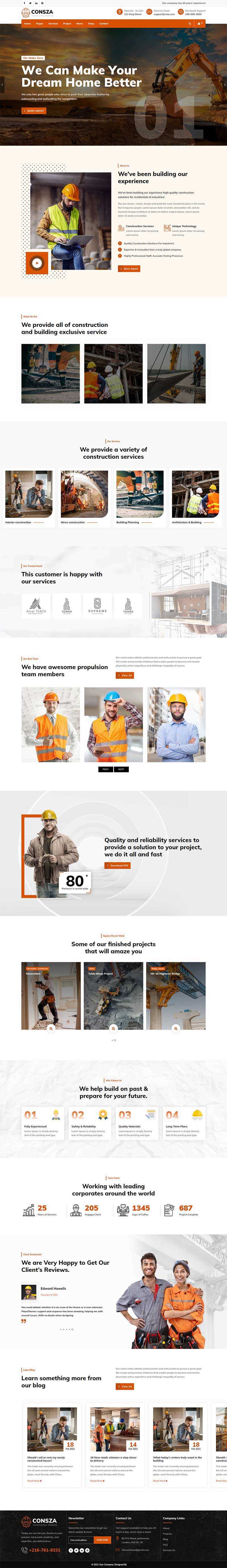 响应式房地产建筑工程企业网站HTML5模板CityMate项目资源网项目资源网