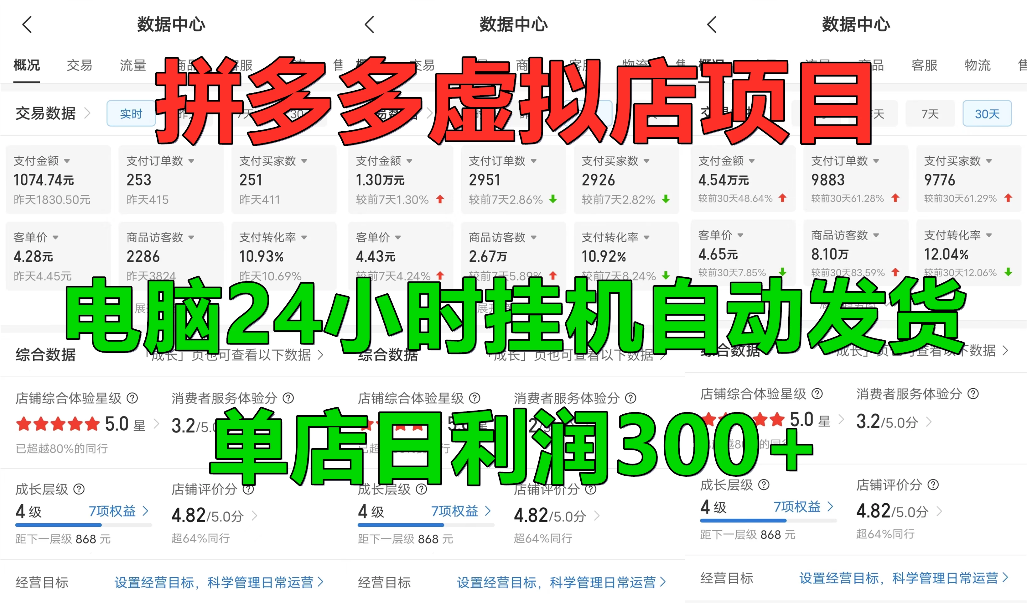 拼多多虚拟店项目，电脑挂机自动发货CityMate项目资源网项目资源网