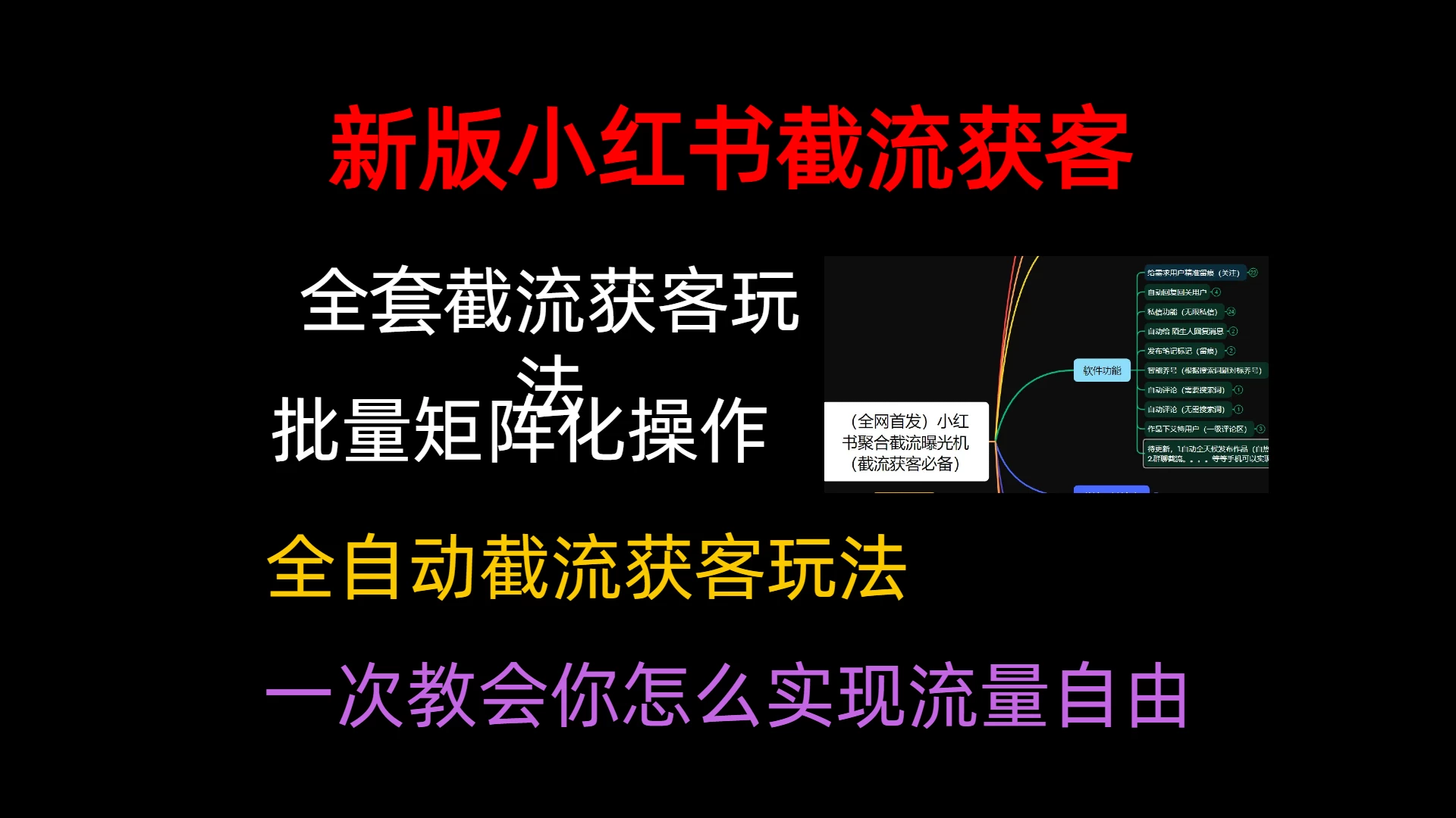 小红薯聚合截流曝光炮机，全套截流获客玩法，自热/截流神器CityMate项目资源网项目资源网