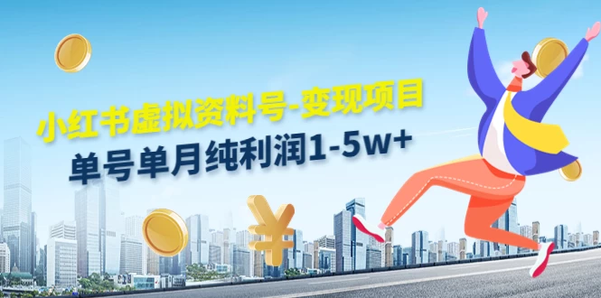 虚拟资料号变现项目，单月单号纯利润1W+，实操玩法分享CityMate项目资源网项目资源网