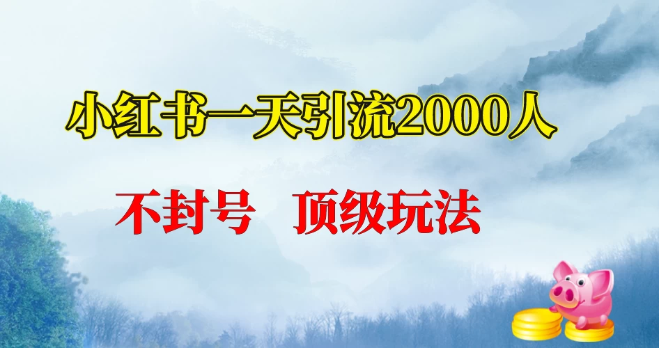 小红书一天加2000人,不封号,顶级玩法CityMate项目资源网项目资源网