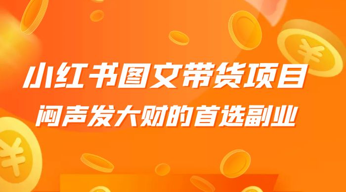 小红书图文带货项目：利润非常巨大，闷声发大财的首选副业CityMate项目资源网项目资源网
