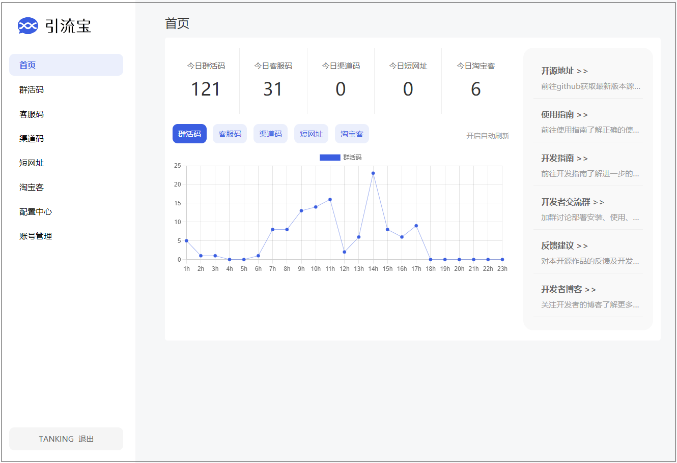 引流宝 liKeYun 活码网站源码 微信活码管理平台源码CityMate项目资源网项目资源网