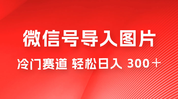 外面收费 66 的将微信号导入图片的教程，可自用或卖教程，一单 66 元，轻松日入 300+CityMate项目资源网项目资源网