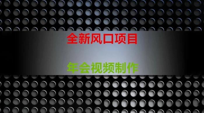 年会视频制作项目，全新风口CityMate项目资源网项目资源网