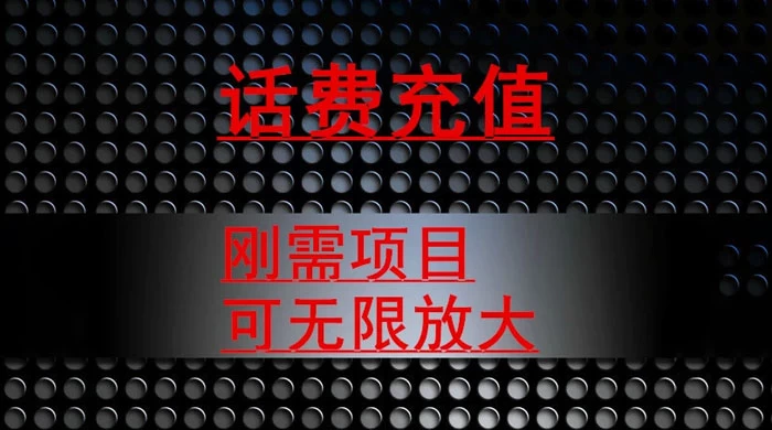 最新蓝海项目，刚需赛道，95 折充话费月入 5 位数CityMate项目资源网项目资源网