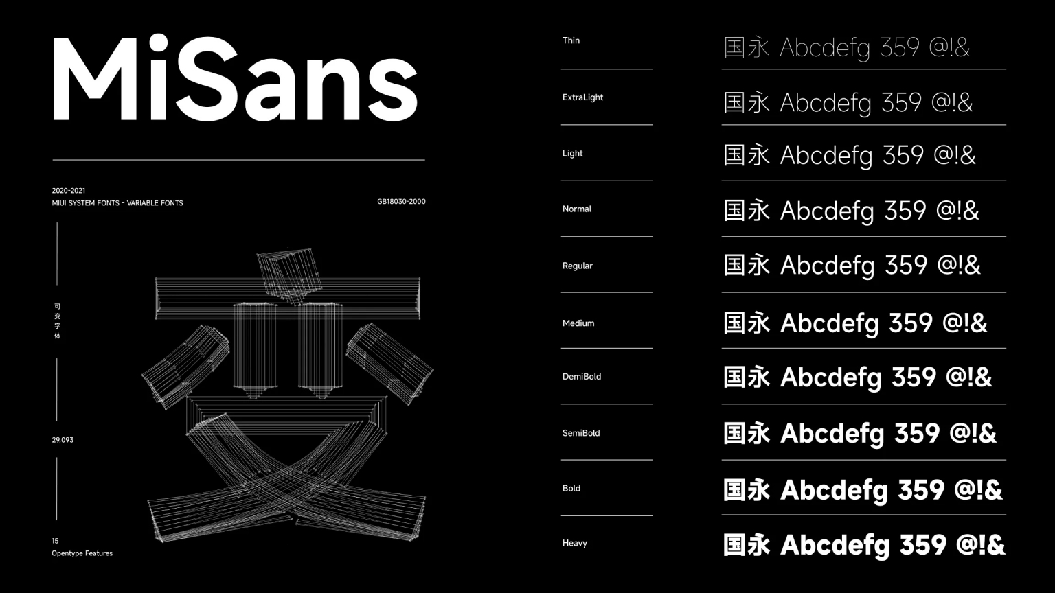 字体分享「MiSans」MIUI 全新系统字体 免费商用CityMate项目资源网项目资源网