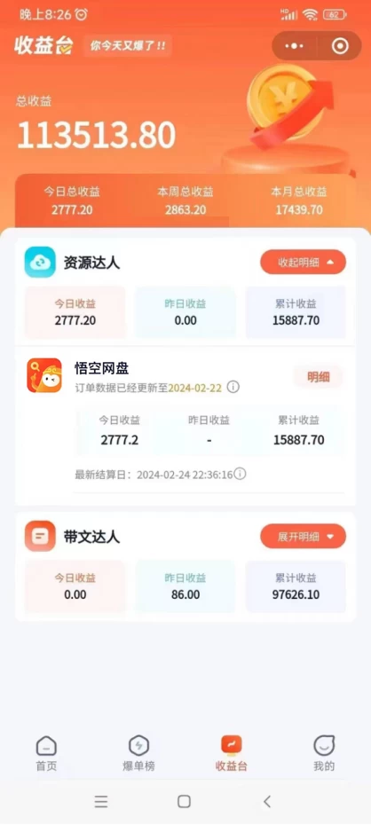 图片[2]CityMate项目资源网2024年最新蓝海项目，悟空网盘拉新，日入2700+错过后悔一年【附保姆级教程+渠道】CityMate项目资源网项目资源网