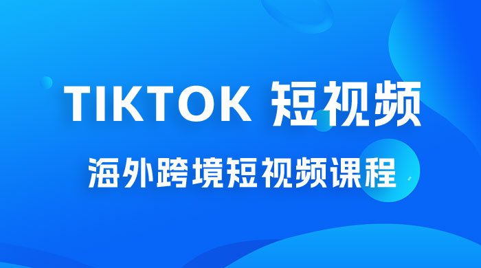 2023 TikTok 短视频底层实战：海外跨境短视频课程，实战即真理CityMate项目资源网项目资源网