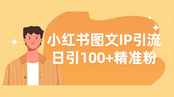 小红书图文 IP 引流，日引 100+ 精准粉【揭秘】CityMate项目资源网项目资源网
