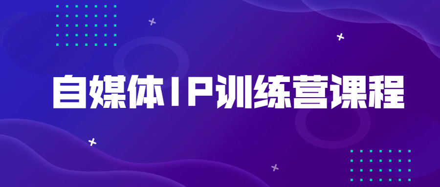 自媒体IP训练营课程CityMate项目资源网项目资源网