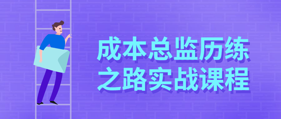 成本总监历练之路实战课程CityMate项目资源网项目资源网