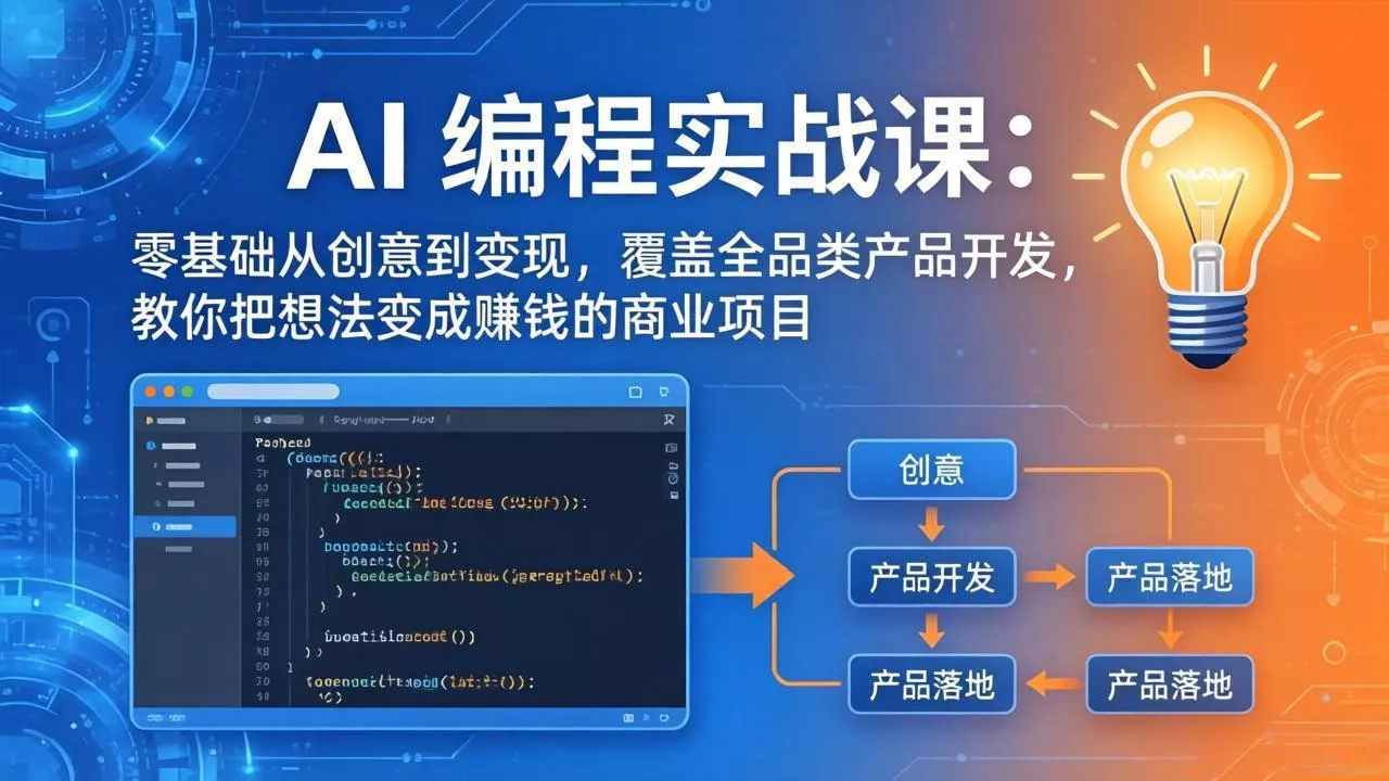 AI编程实战课-第三期-5月19更新：零基础从创意到变现，覆盖全品类产品开发，把想法变成赚钱项目CityMate项目资源网项目资源网